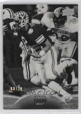 2015 Upper Deck - [Base] - Black and White Glossy #9 - Steve Young /10