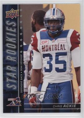 2015 Upper Deck CFL - [Base] #188 - Star Rookies - Chris Ackie