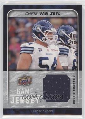 2015 Upper Deck CFL - UD Game Jersey #GJ-CV - Chris Van Zeyl