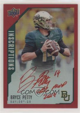 2015 Upper Deck Inscriptions - [Base] - Red #BP - Bryce Petty /49