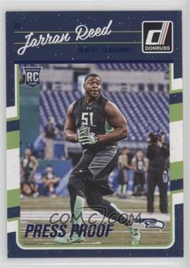 2016 Donruss - [Base] - Press Proof Blue #320 - Rookies - Jarran Reed