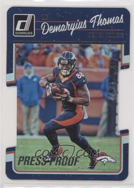 2016 Donruss - [Base] - Press Proof Silver Die-Cut #87 - Demaryius Thomas /75