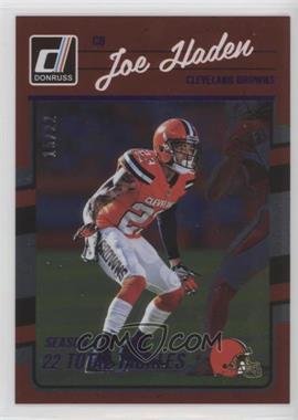 2016 Donruss - [Base] - Stat Line Season #73 - Joe Haden /22