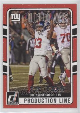 2016 Donruss - Production Line Touchdowns #8 - Odell Beckham Jr.