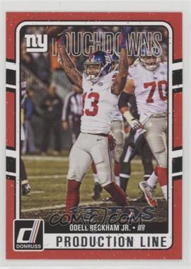 2016 Donruss - Production Line Touchdowns #8 - Odell Beckham Jr.