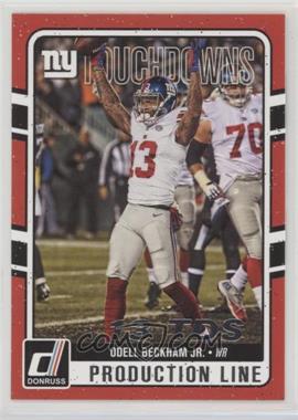 2016 Donruss - Production Line Touchdowns #8 - Odell Beckham Jr.