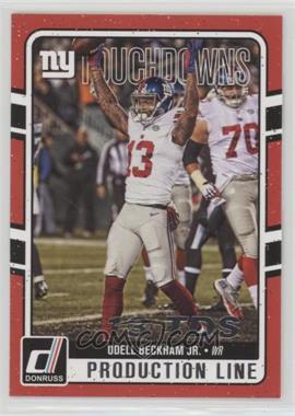 2016 Donruss - Production Line Touchdowns #8 - Odell Beckham Jr.