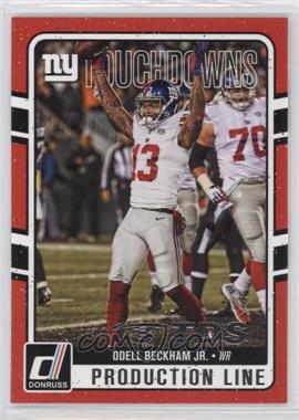 2016 Donruss - Production Line Touchdowns #8 - Odell Beckham Jr.