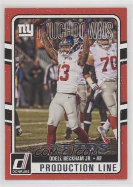 2016 Donruss - Production Line Touchdowns #8 - Odell Beckham Jr.