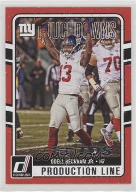 2016 Donruss - Production Line Touchdowns #8 - Odell Beckham Jr.