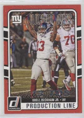 2016 Donruss - Production Line Touchdowns #8 - Odell Beckham Jr.