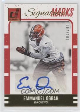 2016 Donruss - Signature Marks #27 - Emmanuel Ogbah /100