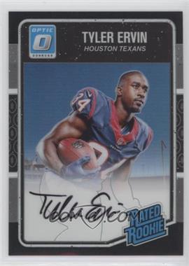 2016 Donruss Optic - [Base] - Black Signatures #198 - Rated Rookie - Tyler Ervin /25