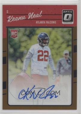 2016 Donruss Optic - [Base] - Bronze Signatures #125 - Keanu Neal