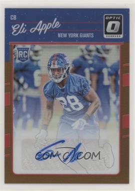 2016 Donruss Optic - [Base] - Bronze Signatures #133 - Eli Apple