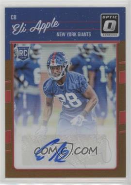 2016 Donruss Optic - [Base] - Bronze Signatures #133 - Eli Apple