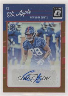 2016 Donruss Optic - [Base] - Bronze Signatures #133 - Eli Apple