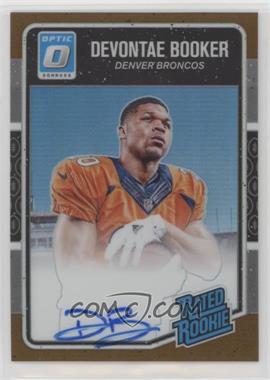 2016 Donruss Optic - [Base] - Bronze Signatures #166 - Rated Rookie - Devontae Booker