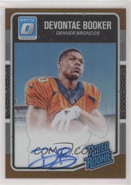 2016 Donruss Optic - [Base] - Bronze Signatures #166 - Rated Rookie - Devontae Booker