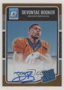 2016 Donruss Optic - [Base] - Bronze Signatures #166 - Rated Rookie - Devontae Booker