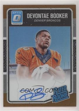 2016 Donruss Optic - [Base] - Bronze Signatures #166 - Rated Rookie - Devontae Booker