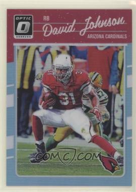 2016 Donruss Optic - [Base] - Carolina Blue #3 - David Johnson /50