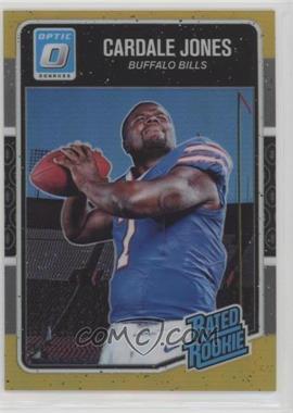 2016 Donruss Optic - [Base] - Gold #155 - Rated Rookie - Cardale Jones /10