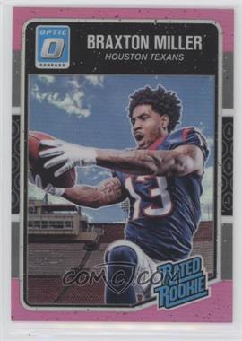2016 Donruss Optic - [Base] - Pink #153 - Rated Rookie - Braxton Miller