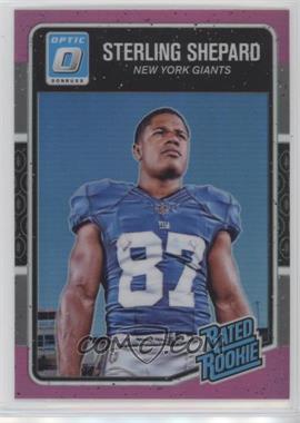 2016 Donruss Optic - [Base] - Pink #194 - Rated Rookie - Sterling Shepard