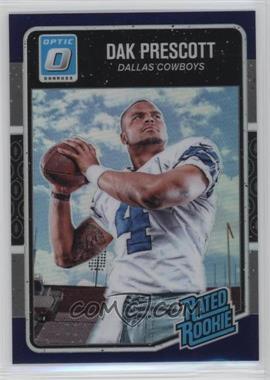 2016 Donruss Optic - [Base] - Purple #162 - Rated Rookie - Dak Prescott