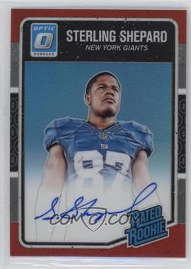 2016 Donruss Optic - [Base] - Red Signatures #194 - Rated Rookie - Sterling Shepard /50