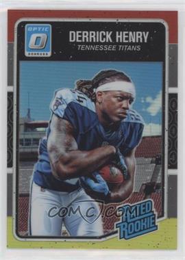2016 Donruss Optic - [Base] - Red and Yellow #165 - Rated Rookie - Derrick Henry