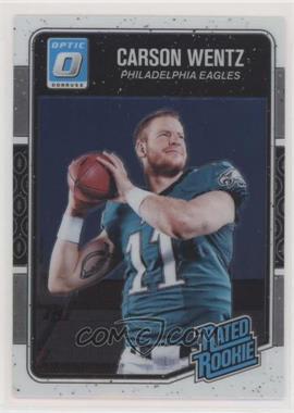 2016 Donruss Optic - [Base] #156 - Rated Rookie - Carson Wentz