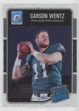 2016 Donruss Optic - [Base] #156 - Rated Rookie - Carson Wentz