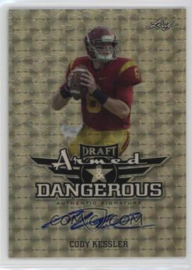 2016 Leaf Metal Draft - Armed & Dangerous - Gold Super Prismatic #AD-CK1 - Cody Kessler /1