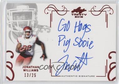 2016 Leaf Trinity - Signatures - Red #A-JW1 - Jonathan Williams /25