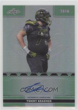 2016 Leaf U.S. Army All-American Bowl - Metal Autographs - Green Prismatic #91 - Tommy Kraemer /10