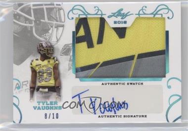 2016 Leaf U.S. Army All-American Bowl - Patch Autographs - Blue Spectrum #PA-TV1 - Tyler Vaughns /10