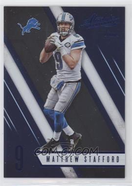 2016 Panini Absolute - [Base] - Spectrum Blue #71 - Matthew Stafford