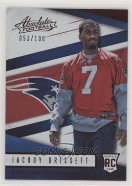 2016 Panini Absolute - [Base] - Spectrum Red #157 - Rookies - Jacoby Brissett /100