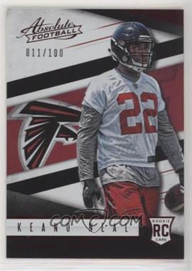 2016 Panini Absolute - [Base] - Spectrum Red #189 - Rookies - Keanu Neal /100