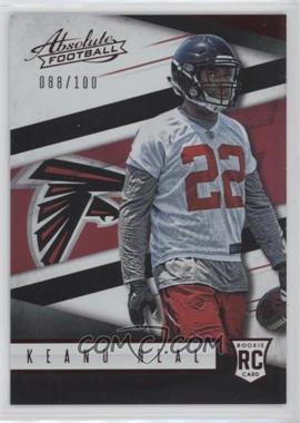 2016 Panini Absolute - [Base] - Spectrum Red #189 - Rookies - Keanu Neal /100