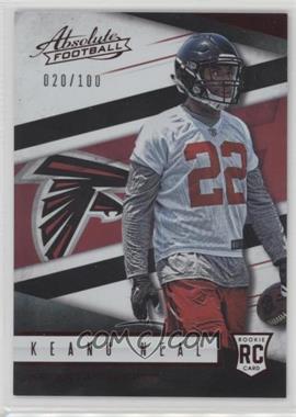 2016 Panini Absolute - [Base] - Spectrum Red #189 - Rookies - Keanu Neal /100