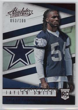 2016 Panini Absolute - [Base] - Spectrum Red #197 - Rookies - Jaylon Smith /100