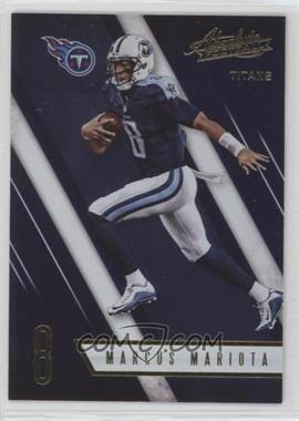 2016 Panini Absolute - [Base] #1 - Marcus Mariota