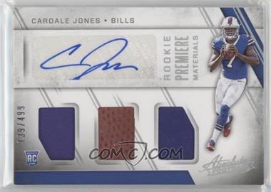 2016 Panini Absolute - [Base] #231 - Rookie Premiere Materials Autographs - Cardale Jones /499