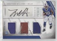 Rookie Premiere Materials Autographs - Jonathan Williams #/499