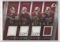 Jamison Crowder, Jordan Reed, Kirk Cousins, Matt Jones #/50