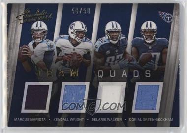 2016 Panini Absolute - Team Quads Materials #2 - Delanie Walker, Dorial Green-Beckham, Kendall Wright, Marcus Mariota /50