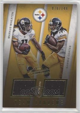 2016 Panini Absolute - Team Tandems Materials #17 - Markus Wheaton, Sammie Coates /149